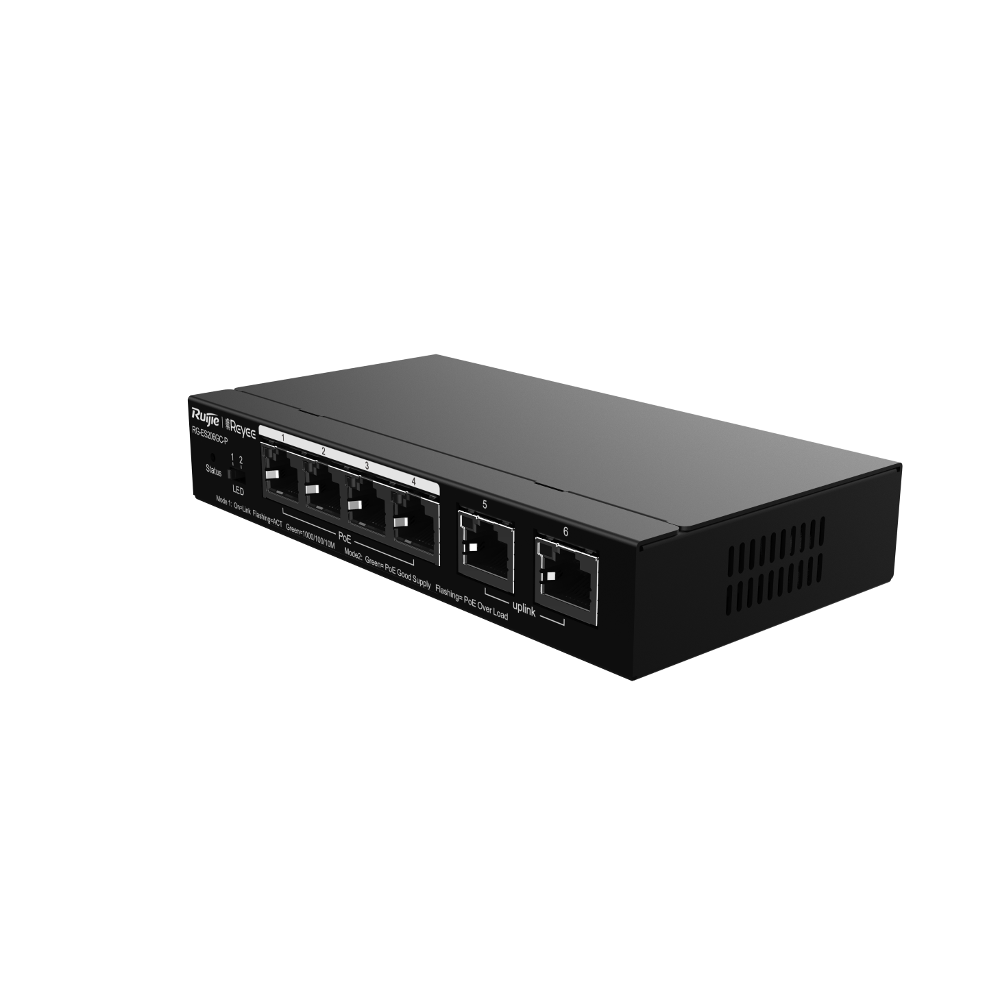 Ruijie - Rayee RG-ES206GC-P 6 Port Gigabit Cloud Managed PoE+ Switch