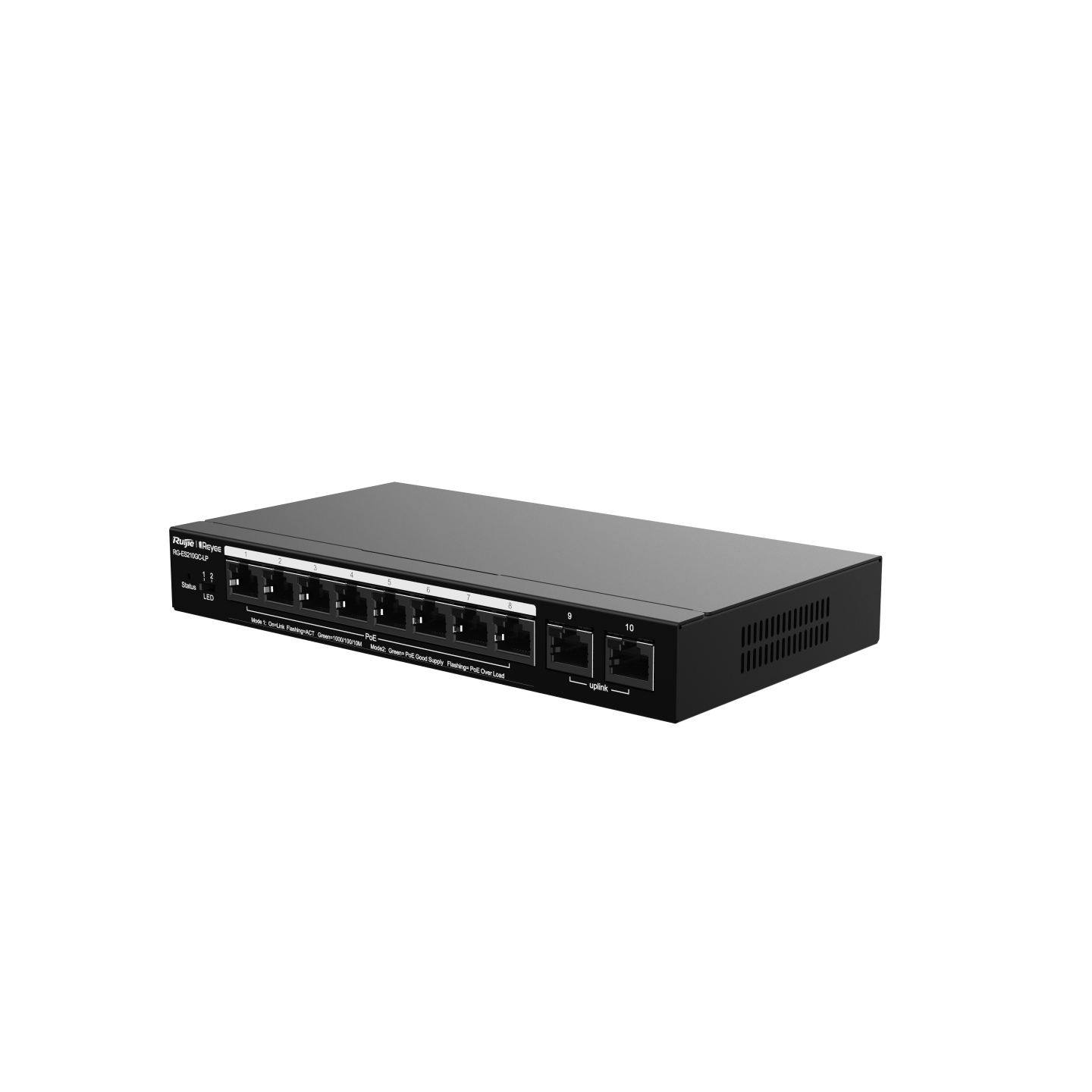 Ruijie - Rayee RG-ES210GC-LP 10 Port Gigabit Cloud Managed PoE+ Switch